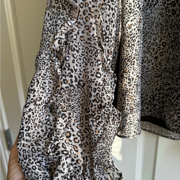 1 State Chiffon Blouse Cold Shoulder Top - Picture 4 of 8